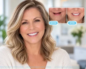 Before and after all on 4 dental implants for patients